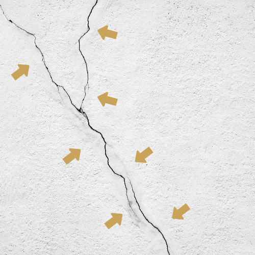 Trincas, fissuras nas paredes